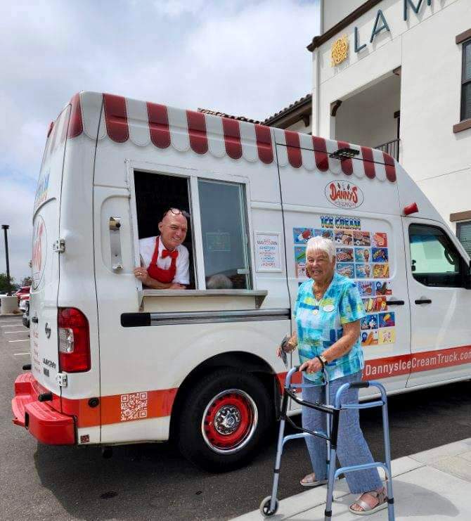 Dannys Ice Cream Truck Austin Serving Seniors 